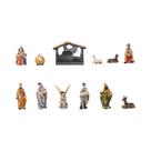 Conjunto De Presépio De Natal Em Resina Com 12 Peças, Ornamento De Mesa Festivo, Figuras De Presépio