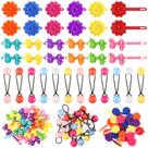 Conjunto de presilhas de cabelo Giegxin, 60 unidades com dobradiça automática para meninas