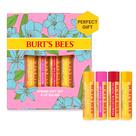 Conjunto de protetor labial Burt's Bees In Full Bloom Original Beeswax, pacote com 4
