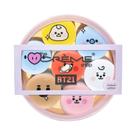 Conjunto de protetor labial The Crème Shop BT21 Baby Macaron x7 com vitamina E