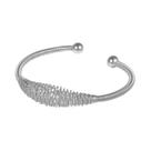 Conjunto De Pulseira Robusta De Aço Inoxidável Elegante Feminino 2 Peças De Acessórios De Moda De