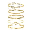 Conjunto de pulseiras Bangle Banhado a Ouro Picuzzy para mulheres em ouro 14K