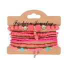 Conjunto De Pulseiras De Contas Coloridas Boêmias Para Mulheres E Homens, Pulseira De Corrente De