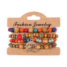 Conjunto De Pulseiras De Contas Coloridas Boêmias Para Mulheres E Homens, Pulseira De Corrente De