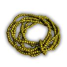 Conjunto de pulseiras de miçangas douradas