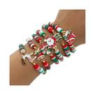 Conjunto De Pulseiras De Natal Com Botas Do Papai Noel, 6 Peças, Joias Fofas De Argila Polimérica Conjunto De Pulseiras De Natal Com Botas Do Papai Noel, 6 Peças, Joias Fofas De Argila Polimérica