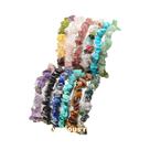 Conjunto De Pulseiras De Pedras Preciosas Naturais Elásticas Para Cura, Joias De Verão Para Praia,