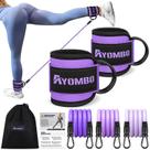 Conjunto de pulseiras de resistência ao tornozelo Ayombo Fitness para mulheres