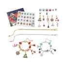 Conjunto De Pulseiras DIY De Contas Para Contagem Regressiva De Natal Feminino Com 24 Peças Joias