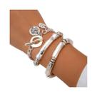 Conjunto De Pulseiras Femininas Vintage Com Fecho OT E Pingente De Moeda, Braceletes Góticos Com