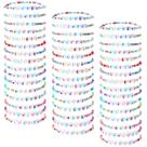 Conjunto de pulseiras Friendship Otuuz 48 unidades para meninas e mulheres Conjunto de pulseiras Friendship Otuuz 48 unidades para meninas e mulheres