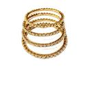 Conjunto de Pulseiras Indiana Dourada 4 Argolas