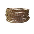 Conjunto De Pulseiras Indianas Dourada
