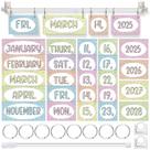 Conjunto de quadros de avisos TecUnite Pastel Calendar Girl 2025-2028