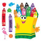Conjunto de quadros de avisos Trend Enterprises Colorful Crayons T-8076