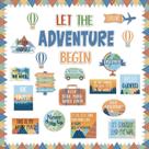 Conjunto de quadros de avisos ZOIIWA Tema Let The Adventure Begin Conjunto de quadros de avisos ZOIIWA Tema Let The Adventure Begin