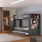 Conjunto de Quarto Juvenil com Treliche e Sapateira Porto Yescasa