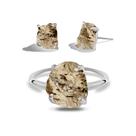 Conjunto de Quartzo Fumê