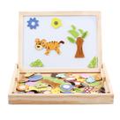 Conjunto de quebra-cabeças 3D de brinquedo de madeira World Cartoon Animals Shape Kids Conjunto de quebra-cabeças 3D de brinquedo de madeira World Cartoon Animals Shape Kids