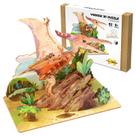 Conjunto de quebra-cabeças de dinossauros 3D JZMDEDR de madeira para crianças de 8 a 14 anos Conjunto de quebra-cabeças de dinossauros 3D JZMDEDR de madeira para crianças de 8 a 14 anos