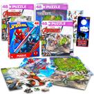 Conjunto de quebra-cabeças Marvel Heroes Premier 48 peças Avengers & Spiderman