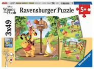 Conjunto de quebra-cabeças Ravensburger Sports Day 3x49 peças para crianças