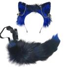 Conjunto de rabos Cosplay Wolf Ears Ekwikzz Gothic Punk Halloween Conjunto de rabos Cosplay Wolf Ears Ekwikzz Gothic Punk Halloween