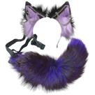 Conjunto de rabos Cosplay Wolf Ears Ekwikzz Gothic Punk Halloween Conjunto de rabos Cosplay Wolf Ears Ekwikzz Gothic Punk Halloween