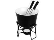 Conjunto de Raclette e Aparelho de Fondue - Hauskraft Preto e Branco Zermatt 6 Peças Conjunto de Raclette e Aparelho de Fondue - Hauskraft Preto e Branco Zermatt 6 Peças
