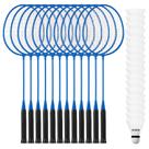 Conjunto de raquetes de badminton Wettarn, 12 peças com 18 petecas de nylon