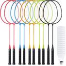 Conjunto de raquetes de badminton Woanger, pacote com 10, 67 cm, leve