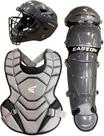 Conjunto de Receptor Juvenil Easton Black Magic 2.0 para 6 a 8 anos