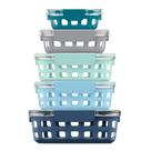 Conjunto de Recipientes de Armazenamento de Alimentos Ello Duraglass - Ideal para Preparação de Refeições