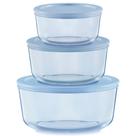 Conjunto de recipientes de armazenamento de alimentos Pyrex Year of Color, pacote com 3 unidades