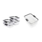 Conjunto de recipientes de armazenamento de alimentos Rubbermaid Brilliance Glass