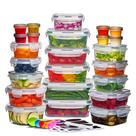 Conjunto de recipientes de armazenamento de alimentos Seseno, 24 unidades de plástico sem BPA