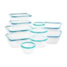 Conjunto de recipientes de armazenamento de alimentos Snapware Total Solution 20-Pc