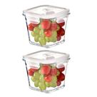 Conjunto de recipientes de armazenamento de vidro H.JSS WDJS 800mL (pacote com 2)