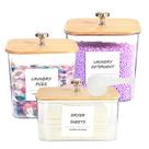 Conjunto de recipientes de armazenamento para organização de lavanderia PLOUTA HOME Conjunto de recipientes de armazenamento para organização de lavanderia PLOUTA HOME