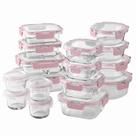 Conjunto de recipientes para alimentos COOK WITH COLOR Premium 32 unidades. Vidro de borossilicato