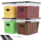 Conjunto de recipientes para armazenamento de alimentos DWËLLZA KITCHEN 3.6L - 4 peças Conjunto de recipientes para armazenamento de alimentos DWËLLZA KITCHEN 3.6L - 4 peças