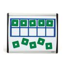 Conjunto de recursos educacionais Didax magnéticos UNIFIX de dez quadros