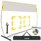 Conjunto de rede de voleibol independente KJSUE 3,7 m portátil ao ar livre Conjunto de rede de voleibol independente KJSUE 3,7 m portátil ao ar livre