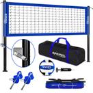 Conjunto de redes de voleibol ao ar livre, postes de aço de altura ajustável SPOYNAL