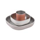 Conjunto de refeições BEABA Steel Inox Microwave Oven Safe Terracotta