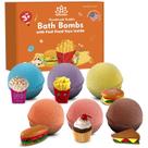 Conjunto de relaxamento Bath Bombs para crianças com brinquedos surpresa no interior