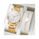 Conjunto De Relógio De Pulso Feminino Com Mostrador Árabe E Pulseiras 2/4 Peças Design Simples Reloj