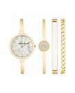 Conjunto de relógios Anne Klein AK/1470 para mulheres com pulseiras Conjunto de relógios Anne Klein AK/1470 para mulheres com pulseiras