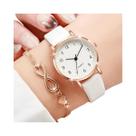 Conjunto De Relógios De Quartzo Com Pulseira De Couro Dourada Para Mulheres, Mostrador Árabe, 2 Conjunto De Relógios De Quartzo Com Pulseira De Couro Dourada Para Mulheres, Mostrador Árabe, 2