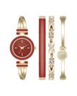Conjunto de relógios e pulseiras, pulseira feminina Anne Klein